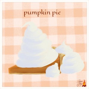 Pumpkin Pie with the Appropriate Amount of Whipped Cream. 2025. Digital. Rebelle 7 and Affinity Designer.