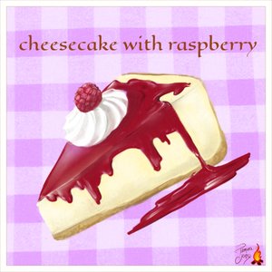 Cheesecake with Raspberry. 2025. Digital. Rebelle 7 and Affinity Designer.